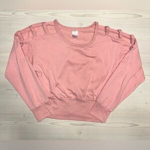 No Boundaries Pink Boxy Crop Sweatshirt